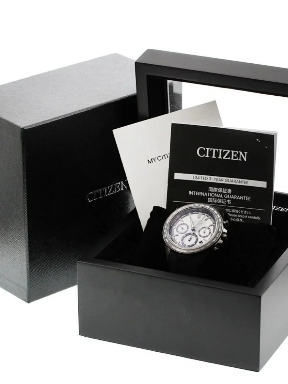 CITIZEN Attesa ACT Line CC4055-14H Eco Drive Solar Powered Radio Men's_966600